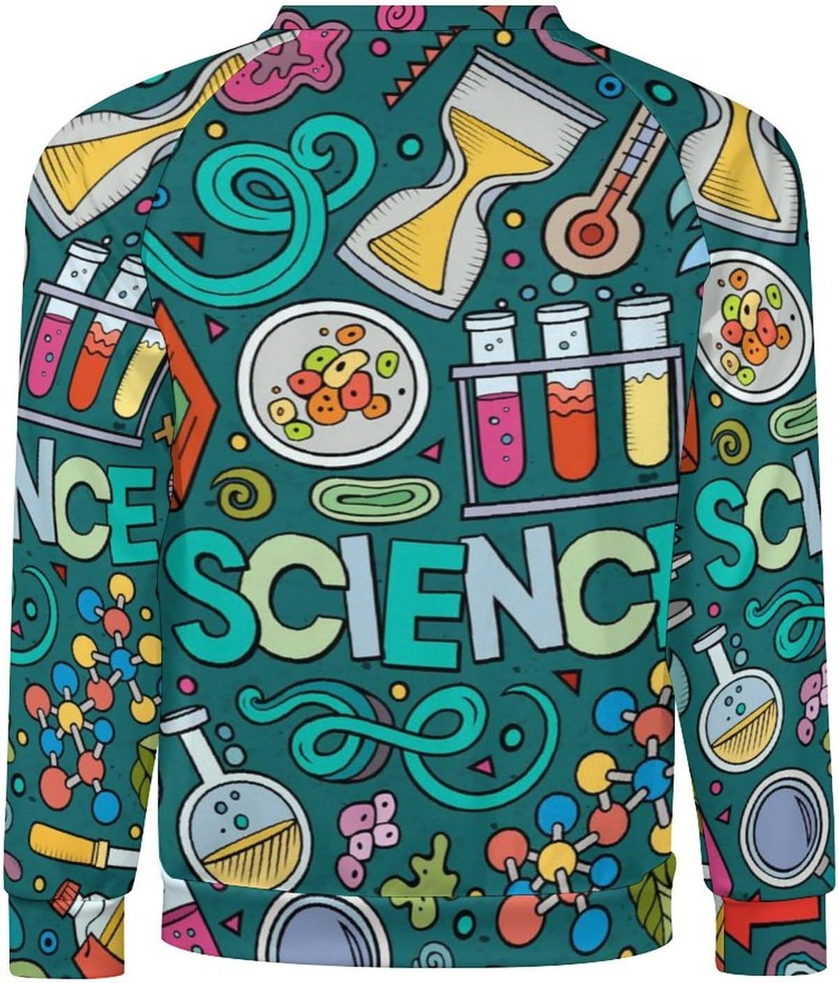 Physics Biochemistry Science Men’s Crewneck Sweatshirt Long Sleeve Shirts Lightweight Casual Pullover Tops
