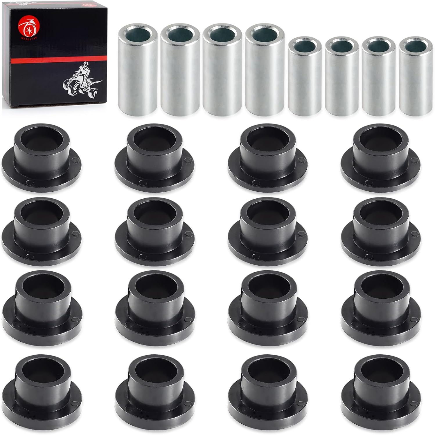 Kit de manga de bujes de amortiguador delantero y trasero, 16 unids para Polaris Ranger 500 570 700 800 900 1000 Diesel PRO XD