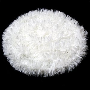 Guirnalda de oropel de Navidad de 33 pies, guirnalda colgante metálica trenzada blanca para árbol de Navidad, chimenea, decoración del hogar Guirnalda de oropel de Navidad de 33 pies, guirnalda colgante metálica trenzada blanca para árbol de Navidad, chimenea, decoración del hogar