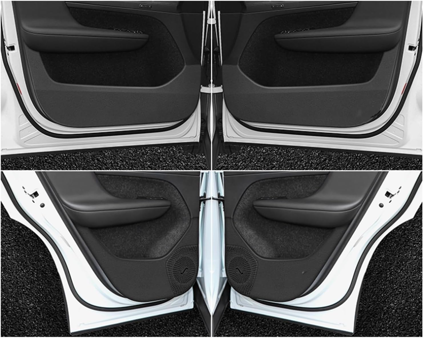 Car Door Anti Kick Sticker for Volvo XC40 2020-2022 Car Door Kick Stickers Aesthetic Accessories Aesthetically Pleasing (Color  Black)