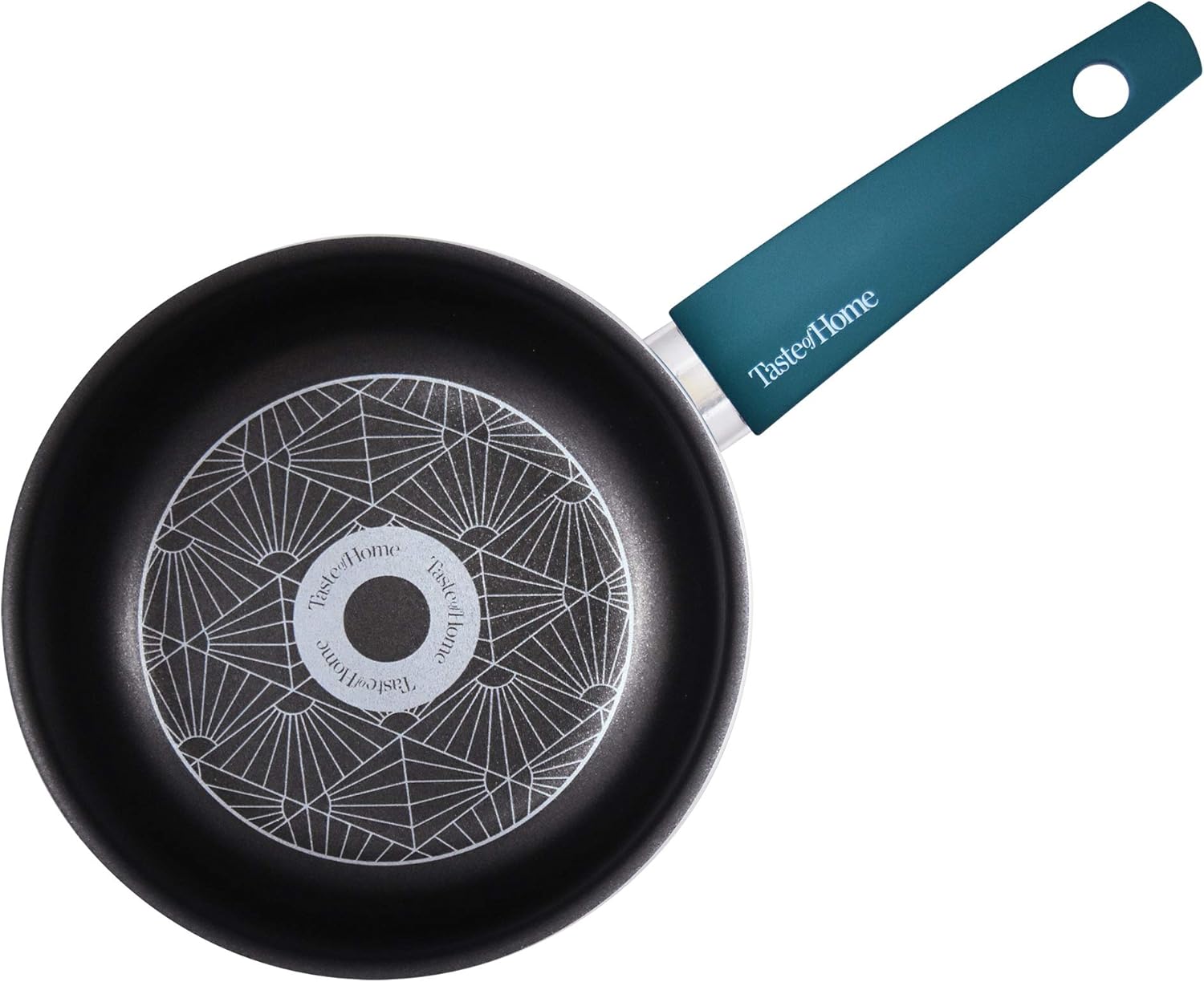 Taste of Home – Cacerola de aluminio antiadherente de 2 cuartos con tapa
