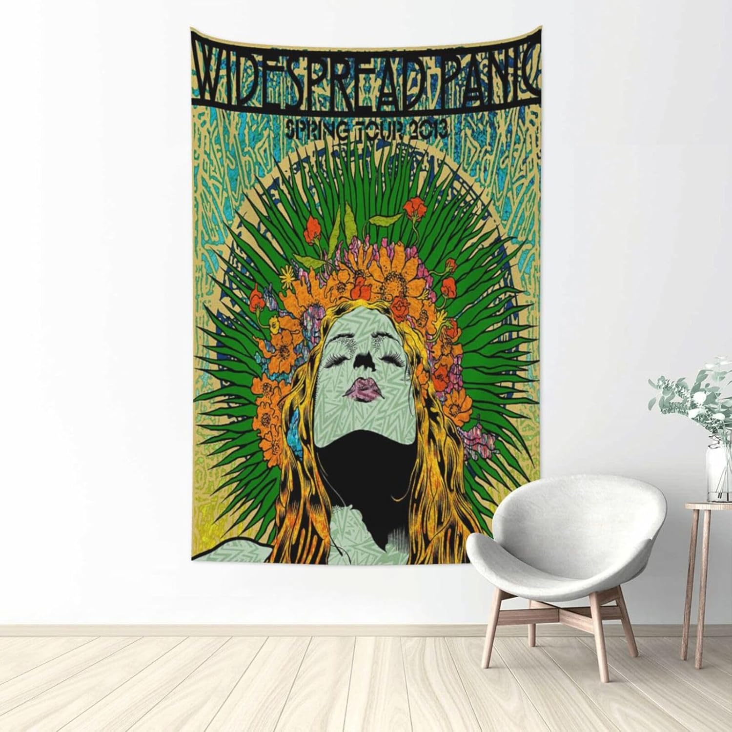 WEUED Tapiz de banda de pánico de roca generalizada para colgar en la pared, tapices estéticos para dormitorio, sala de estar, decoración de pared