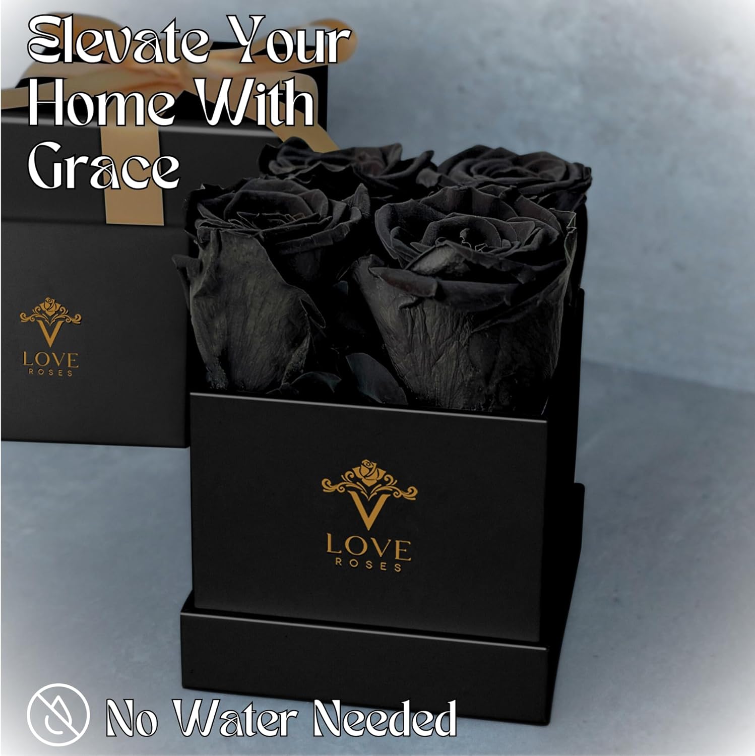 VLove Rosas preservadas para siempre en una caja, rosas eternas reales que duran más de un año, flores preservadas naturalmente, regalos perfectos