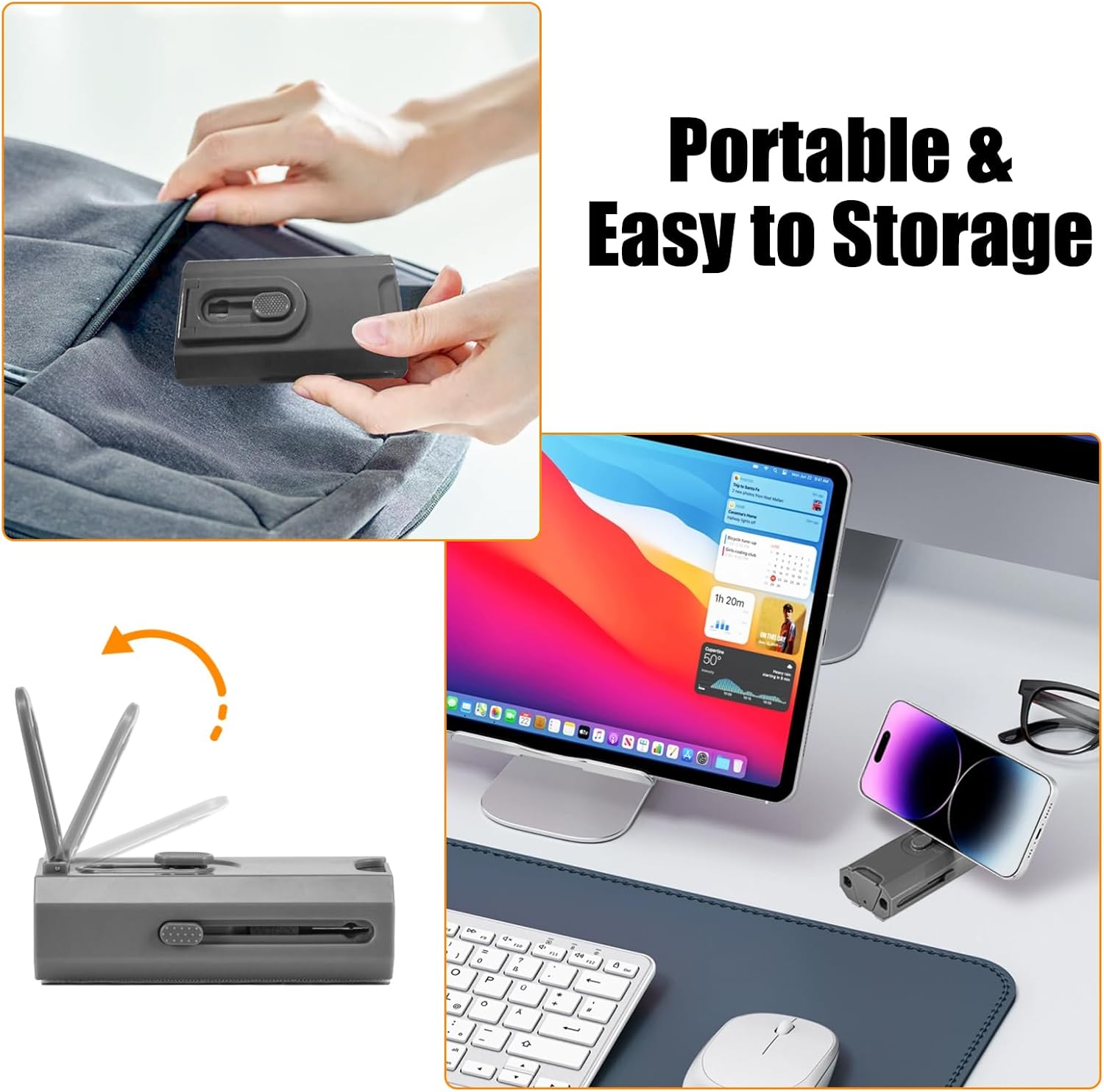 walrfid – Kit limpiador de pantalla para teléfono portátil, cepillo para teclado de computadora portátil, espray de limpieza para iPhone, AirPods,