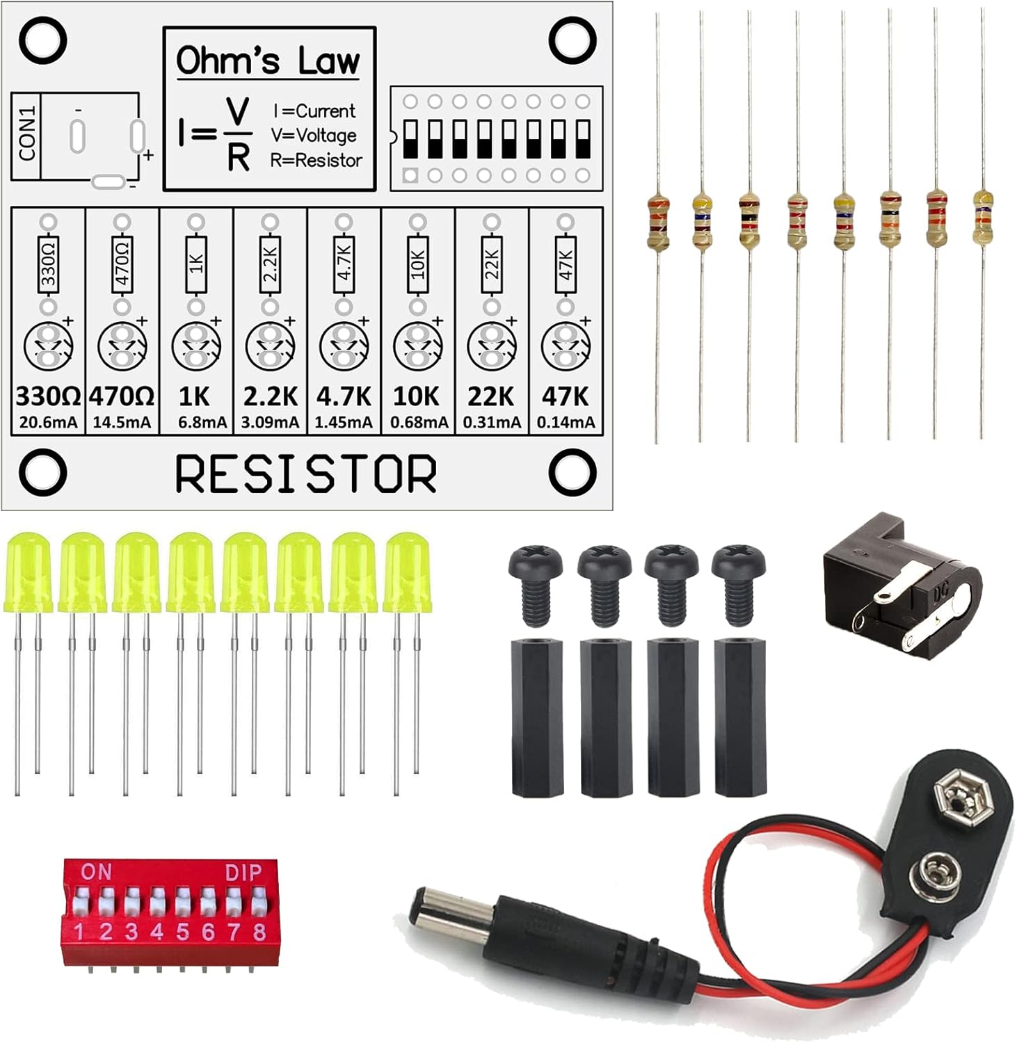 Aprender a los kits de soldadura Kit de práctica de soldadura Junta de formación electrónica de aprendizaje
