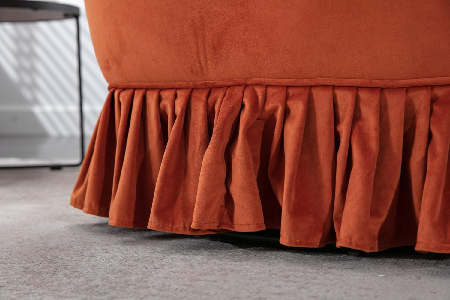 Silla giratoria de barril para sala de estar, moderna silla de terciopelo para sala de estar, silla de club giratoria de 360 grados, sillón de ocio