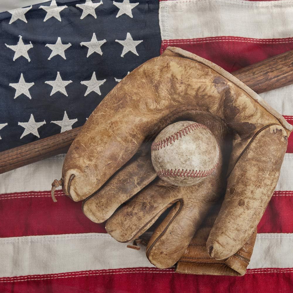 Juego de edredón de béisbol con bandera estadounidense 3D, tamaño matrimonial, ropa de cama deportiva para niños