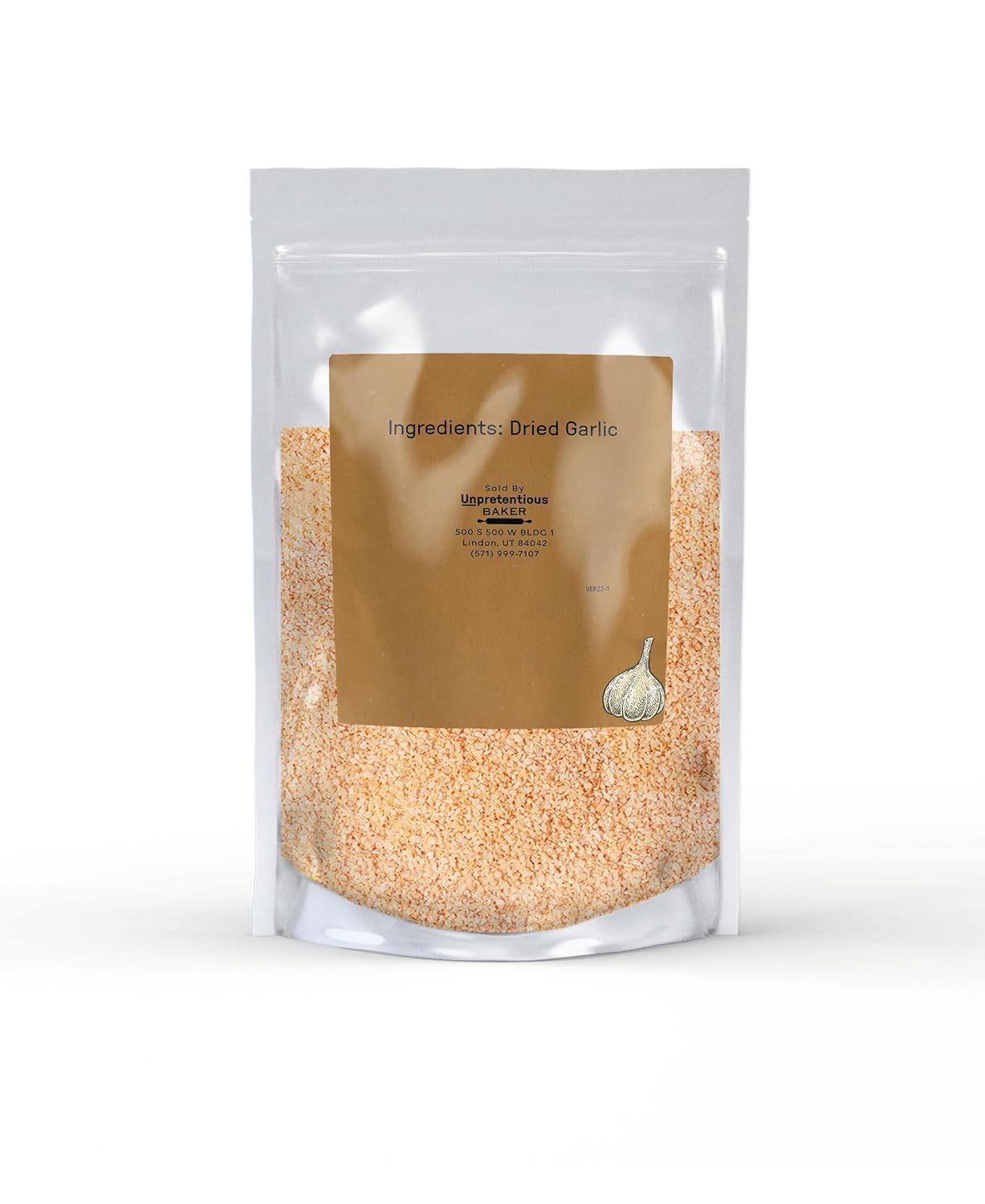 Unpretentious Ajo seco picado, 2 libras, esencial de cocina, condimento versátil