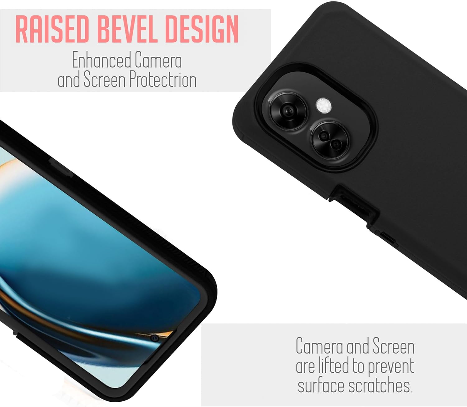 6goodeals Funda para Oneplus Nord N30 5G, Defender Case Heavy Duty a prueba de golpes a prueba de polvo con clip para cinturón Funda protectora
