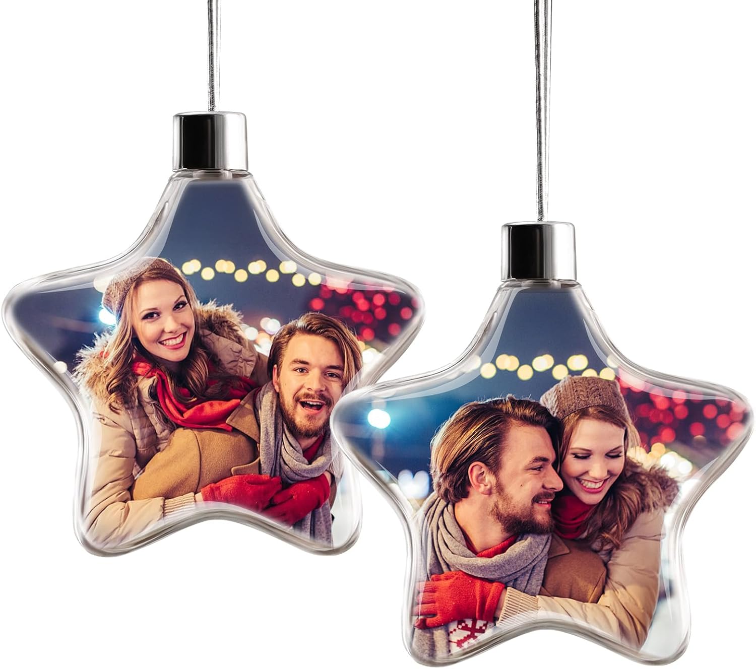 Adorno de bola de Navidad con foto personalizada, texto con imagen personalizada, pequeña bola colgante, árbol de Navidad, decoración del hogar,
