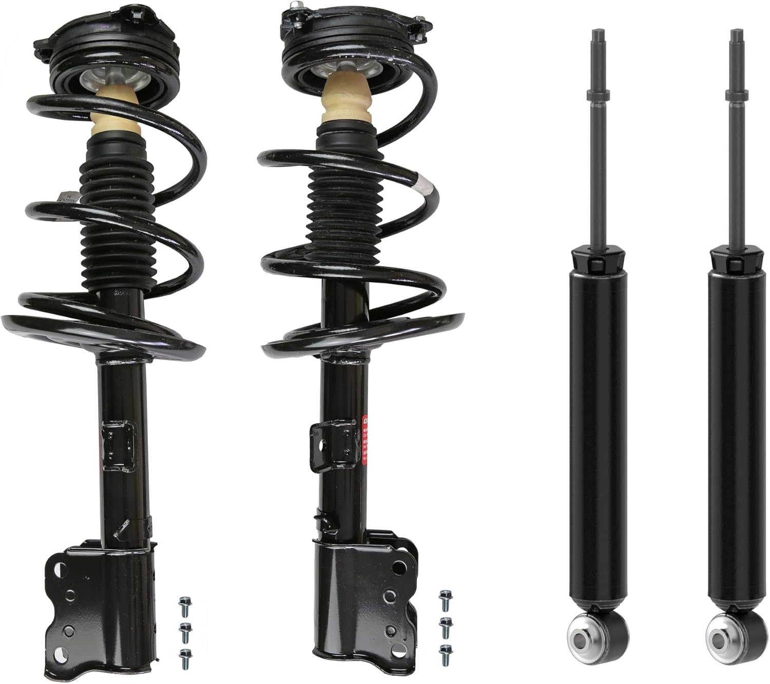 Monroe 1000061VK Juego de 4 piezas de amortiguador de suspensión delantera y trasera y resortes helicoidales para Infiniti QX60 2014-2020, Nissan