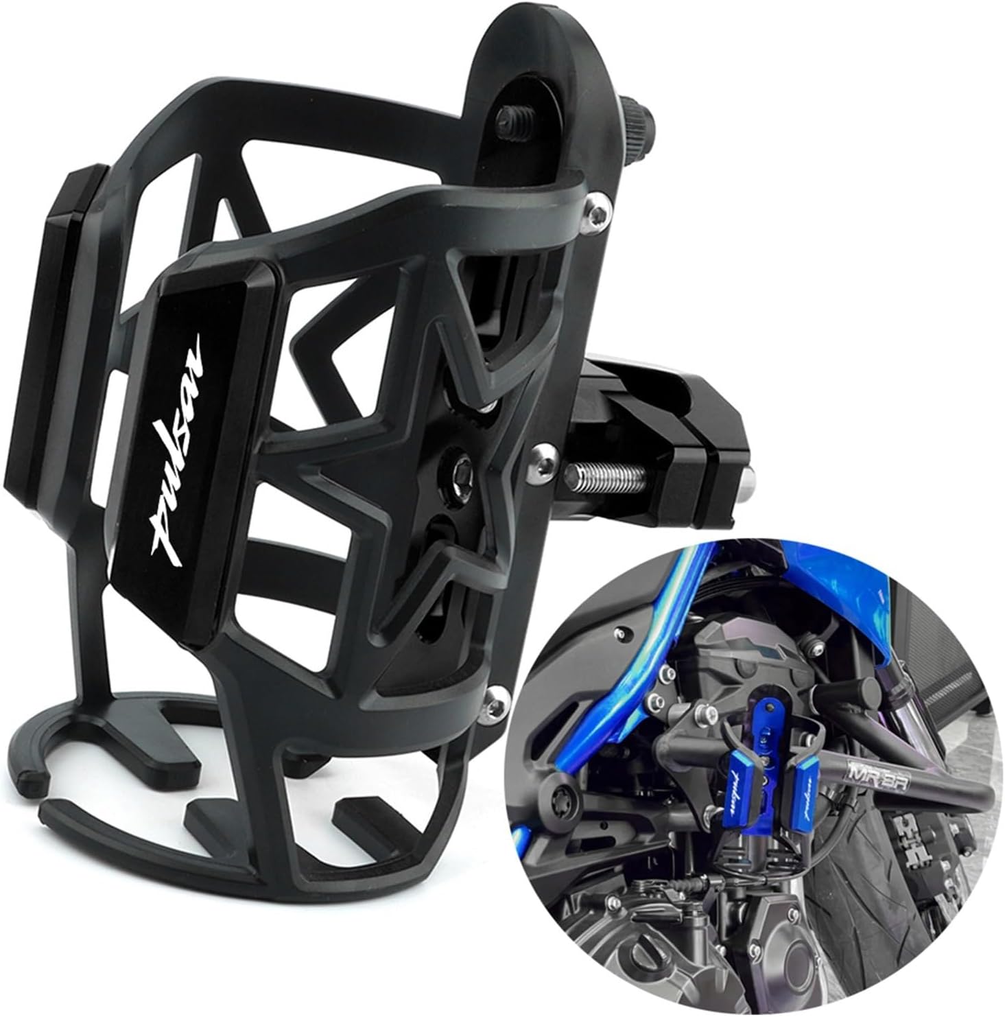 Univesal – Portavasos de motocicleta para Bajaj Pulsar NS200 F ABS RS200 NS RS 200 Accesorios CNC para motocicleta, botella de agua, termo para