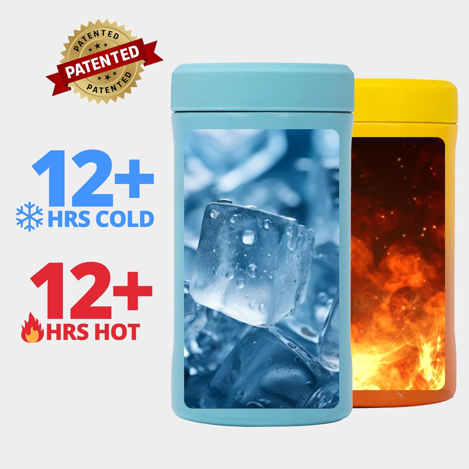 Grill Rescue – Soporte para latas aislado de acero inoxidable sellado al vacío, aislante de botellas de cerveza para bebidas frías, enfriador de