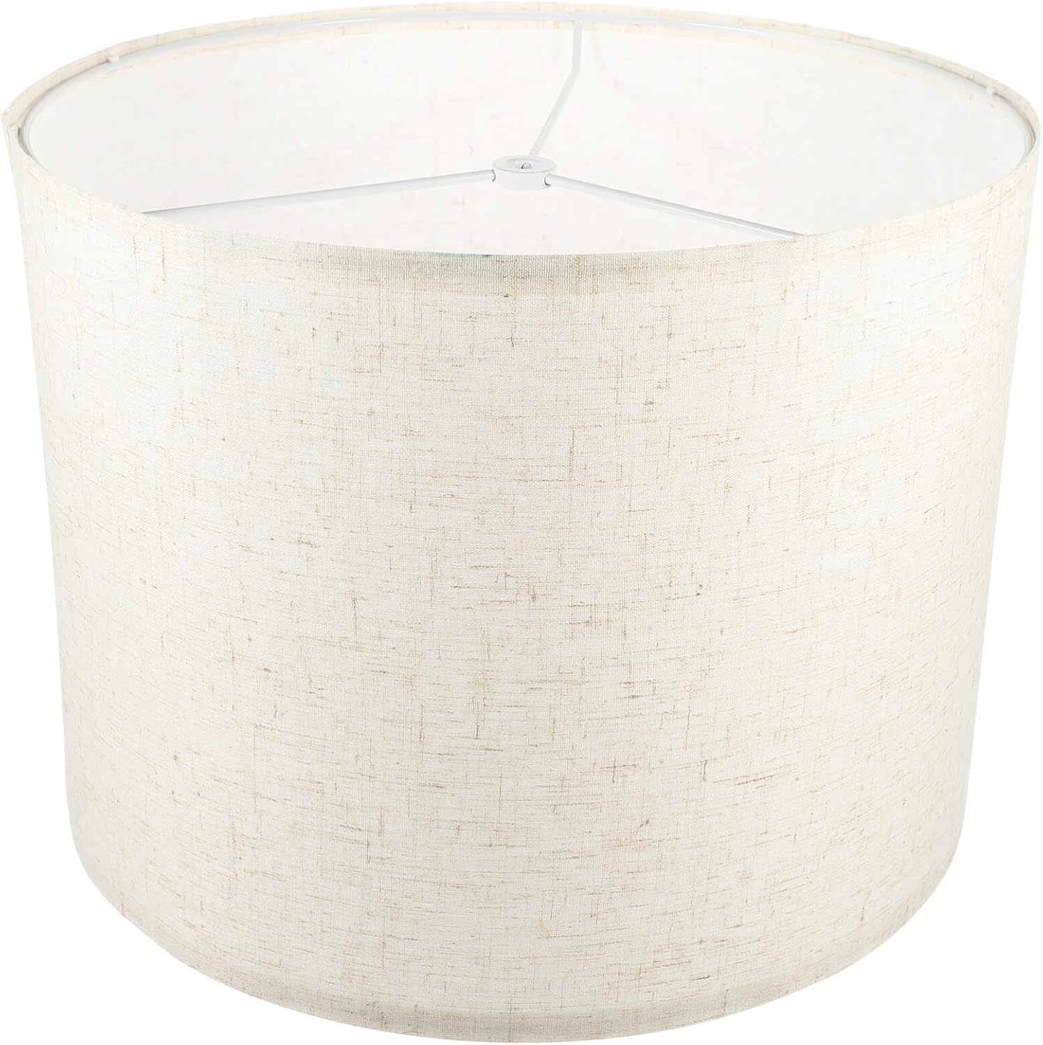 OSALADI Pantallas de lino para lámpara de mesa, lámpara de pie de tela beige, pantalla mediana para lámpara de mesa, lámpara de noche, lámpara de