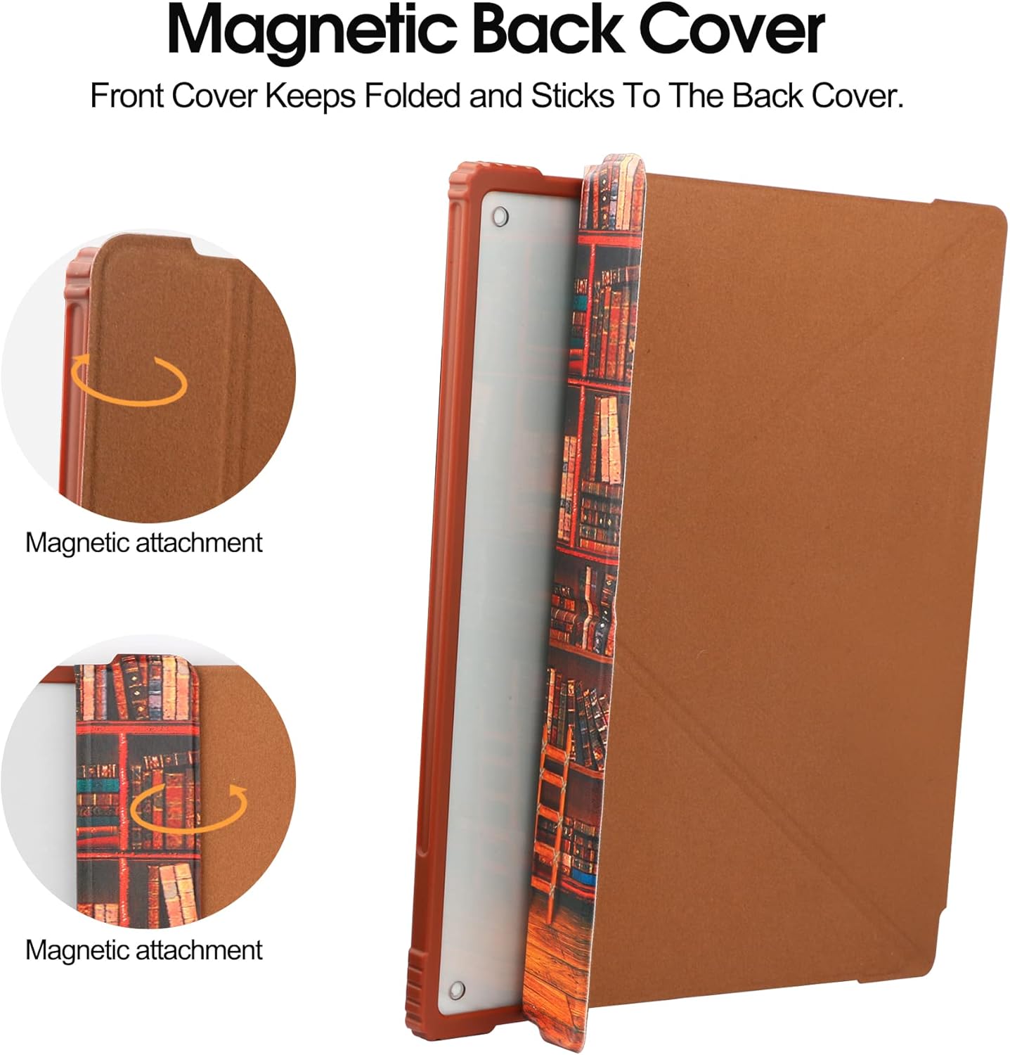 Notable 2 – Funda con soporte para bolígrafo, folios delgados y ligeros con soporte para bolígrafo integrado y carcasa trasera transparente a prueba