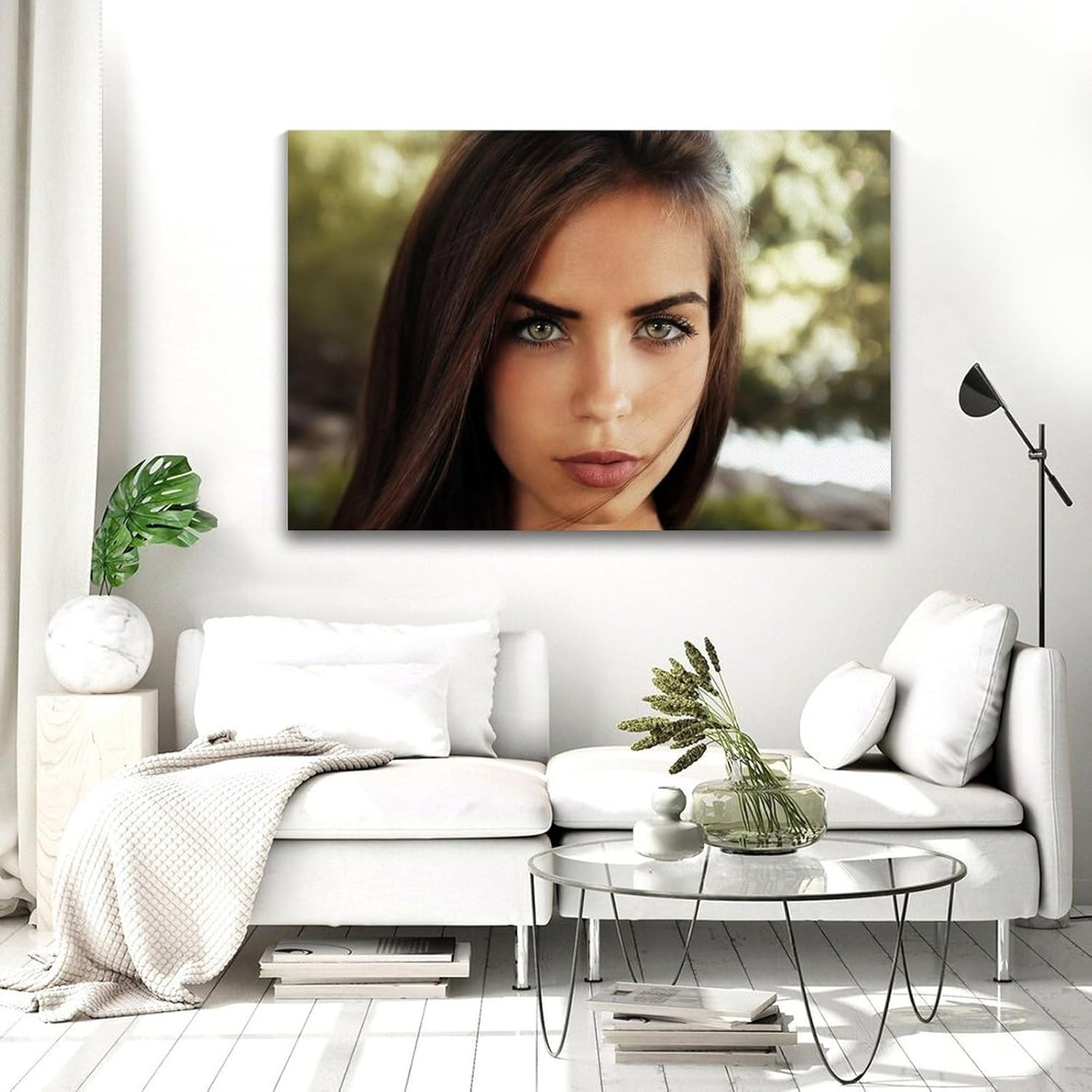 PENCHAIN Póster de Marlen Álvarez – Póster artístico para decoración de pared, lienzo para dormitorio, 08 x 12 pulgadas (7.9 x 11.8 in) estilo marco