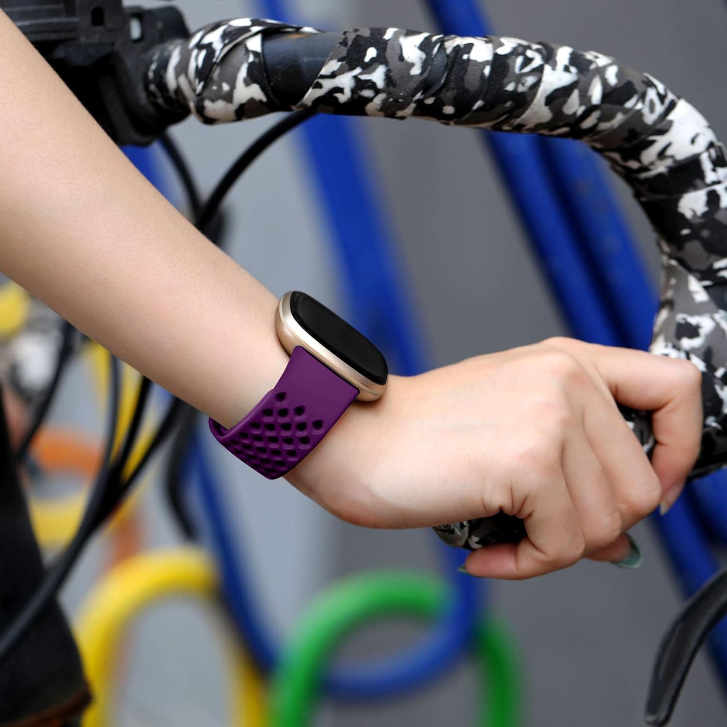 Maledan Compatible con Fitbit Sense Band Fitbit Versa 3 Band Fitbit Sense 2 Band Fitbit Versa 4 Bandas, correa de reloj deportiva impermeable