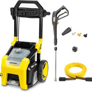 Kärcher – K2100PS – Max 2625 PSI – Lavadora a presión eléctrica TruPressure – Con 4 boquillas de pulverización – Ideal para limpiar automóviles, Kärcher – K2100PS – Max 2625 PSI – Lavadora a presión eléctrica TruPressure – Con 4 boquillas de pulverización – Ideal para limpiar automóviles,