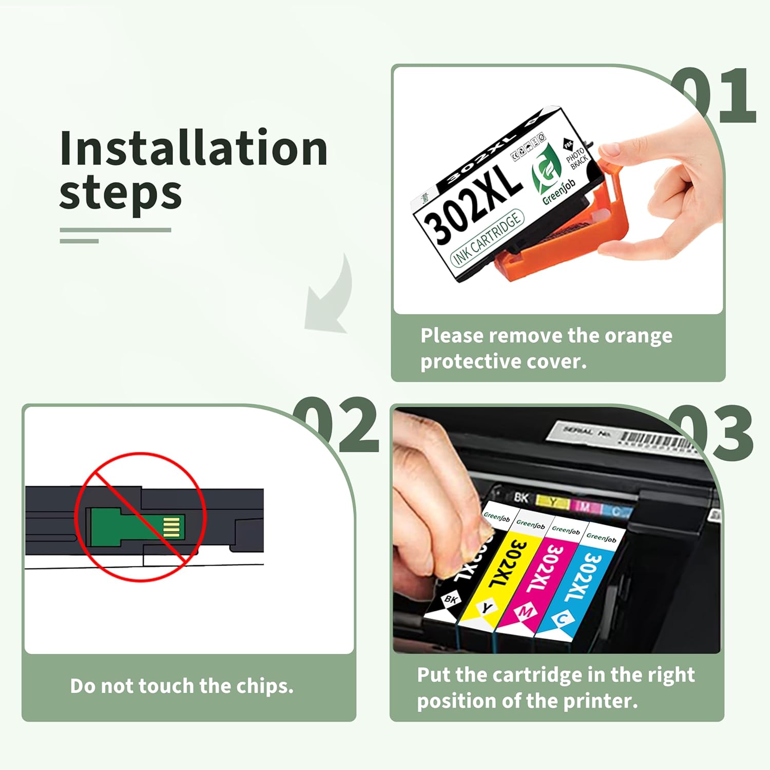 Cartuchos de tinta 302XL remanufacturados de repuesto para Epson 302 cartuchos de tinta multipack 302 XL T302XL T302 para usar con impresora