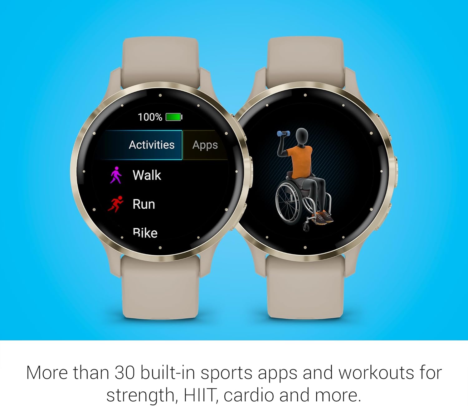 Garmin Venu 3S, reloj inteligente GPS con pantalla AMOLED, gris francés, características avanzadas de salud y fitness, hasta 10 días de duración de