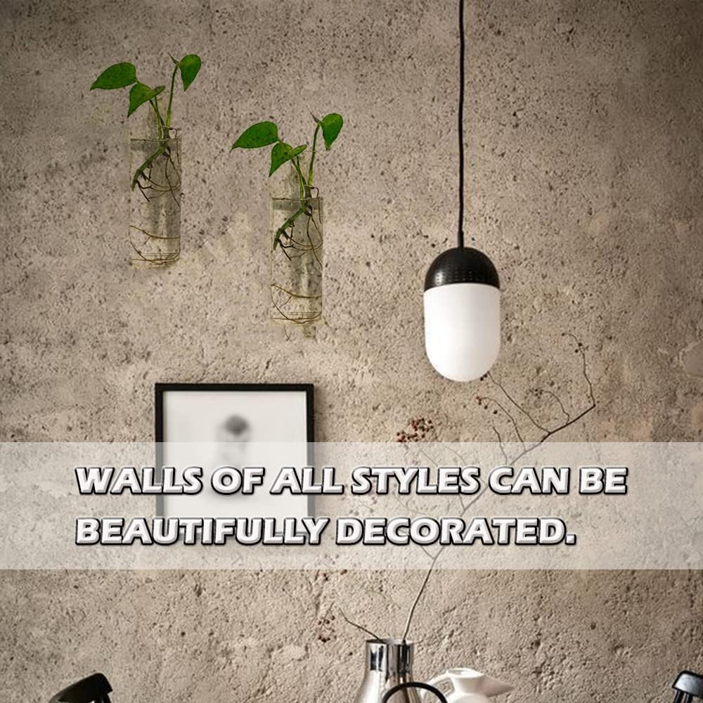 Macetas de pared para plantas de interior, macetas de terrario colgantes de pared, macetas de pared de vidrio para arreglos florales, soporte para