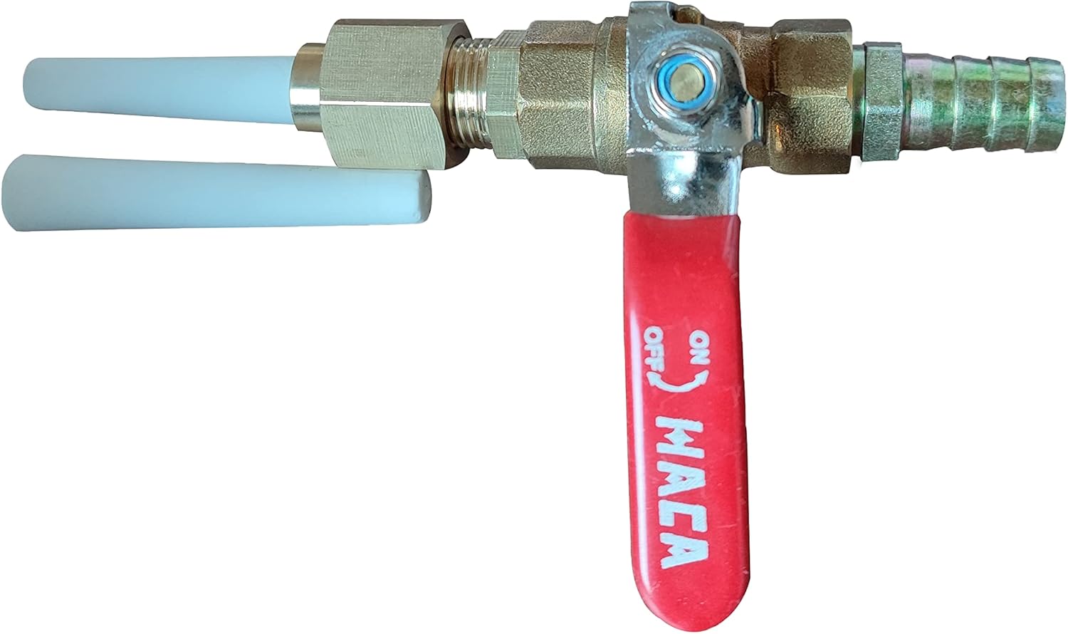 Pistola de chorro de arena de cerámica punta de boquilla (332 “ID), soporte, válvula de bola de latón y conector 2 piezas de repuesto de punta de