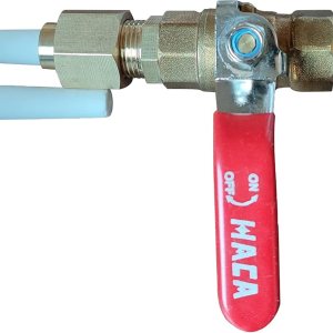 Pistola de chorro de arena de cerámica punta de boquilla (332 “ID), soporte, válvula de bola de latón y conector 2 piezas de repuesto de punta de Pistola de chorro de arena de cerámica punta de boquilla (332 “ID), soporte, válvula de bola de latón y conector 2 piezas de repuesto de punta de