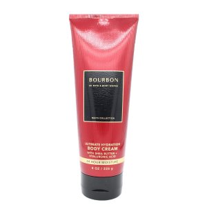 Bath and Body – BBW – Crema corporal Bourbon Ultimate Hydration de 8 onzas con manteca de karité + ácido hialurónico (paquete de 1) Bath and Body – BBW – Crema corporal Bourbon Ultimate Hydration de 8 onzas con manteca de karité + ácido hialurónico (paquete de 1)