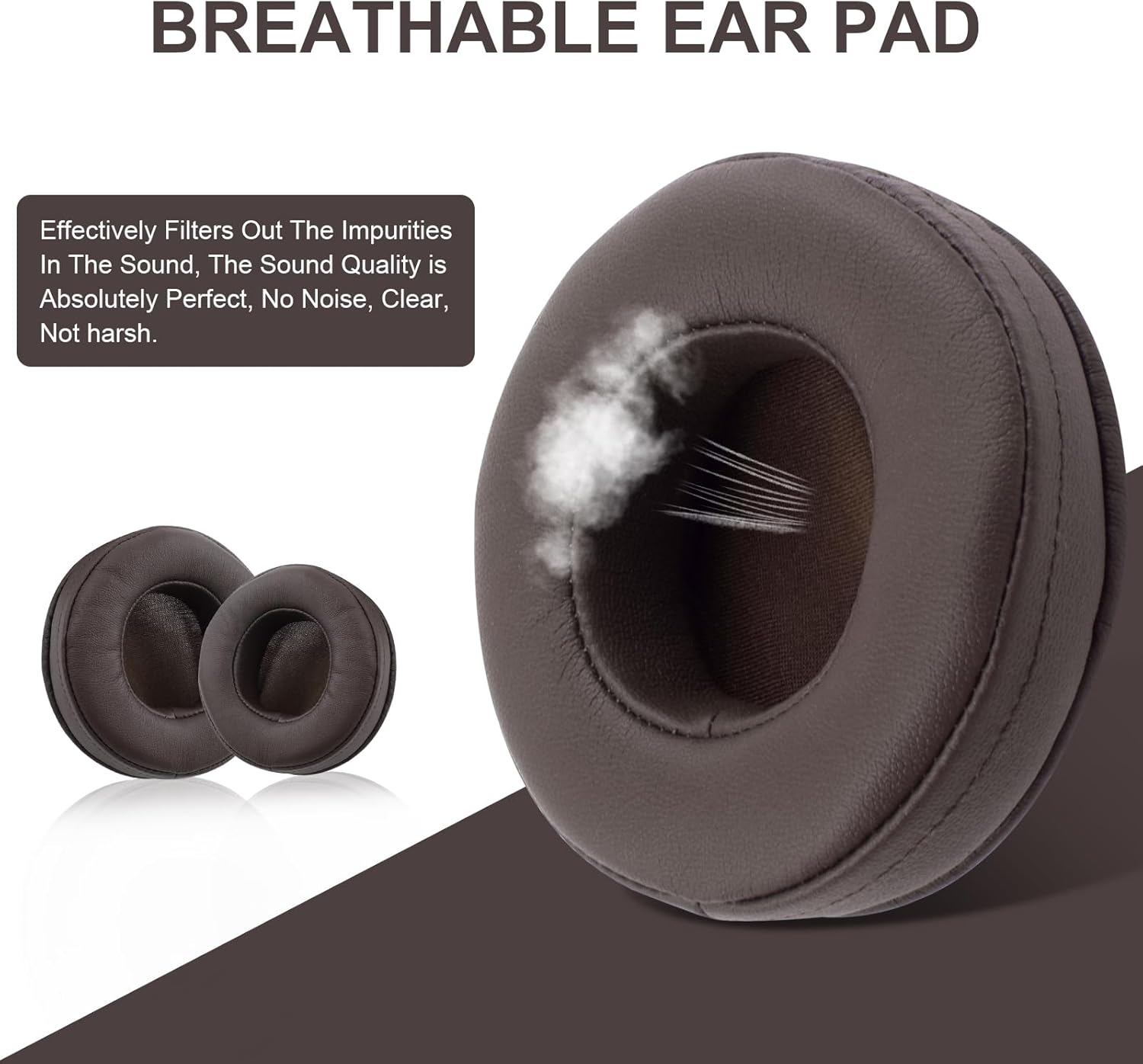 Hesh2 – Almohadillas de repuesto para los oídos, almohadillas de espuma compatibles con auriculares inalámbricos Skullcandy Hesh 2 Hesh 2.0 (marrón)