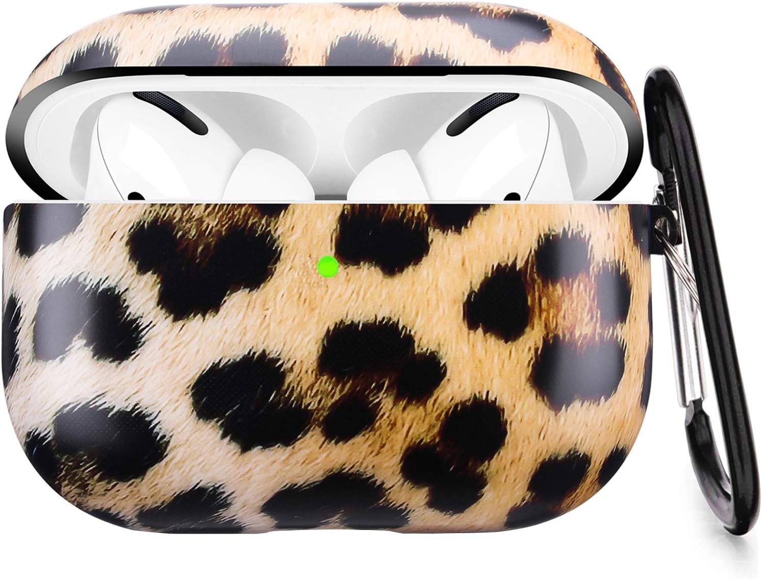 Funda para Airpods Pro  LitoDream Lindo Elegante Funda protectora de piel portátil y a prueba de golpes para mujeres y hombres con llavero para