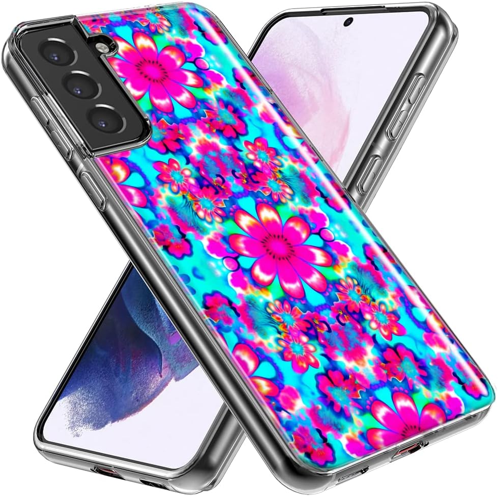 MUNDAZE – Case for Samsung Galaxy S10 Plus Slim Hybrid Shockproof Hard Shell Soft TPU Heavy Duty Protective Phone Cover – Cute Girly Art Design