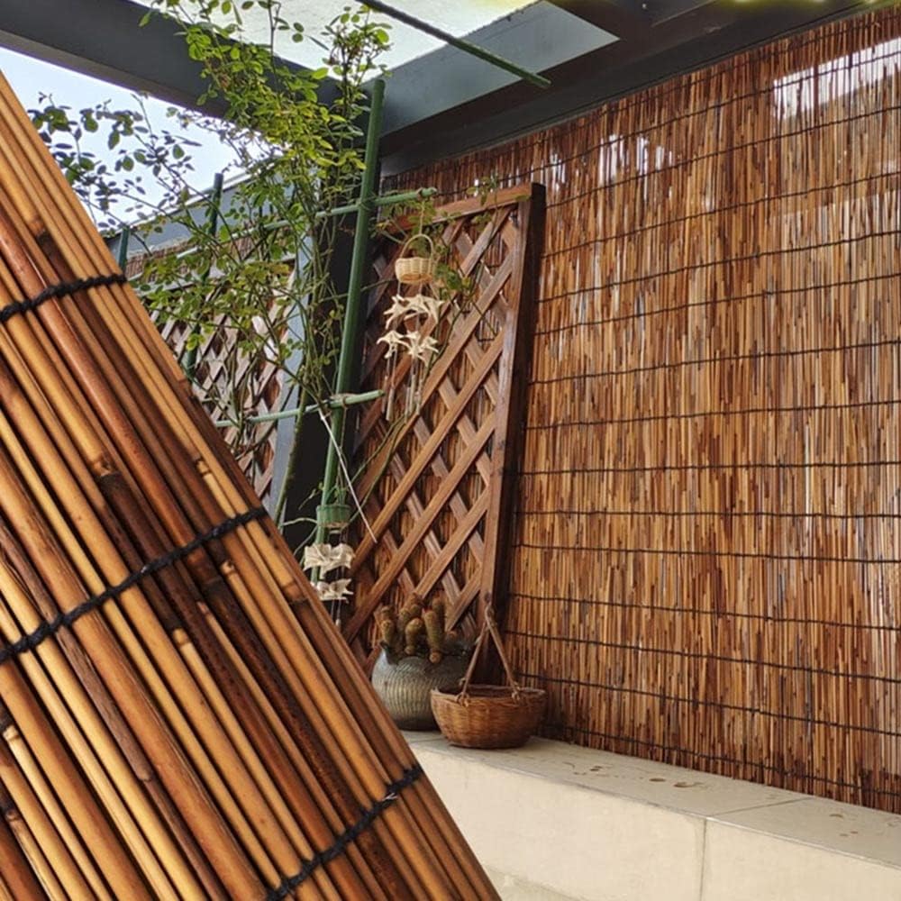 Persianas de bambú para ventanas, persianas de patio enrollables para exteriores, 38 x 48 pulgadas, 74 x 60 pulgadas, 34 x 72 pulgadas, 72 x 84