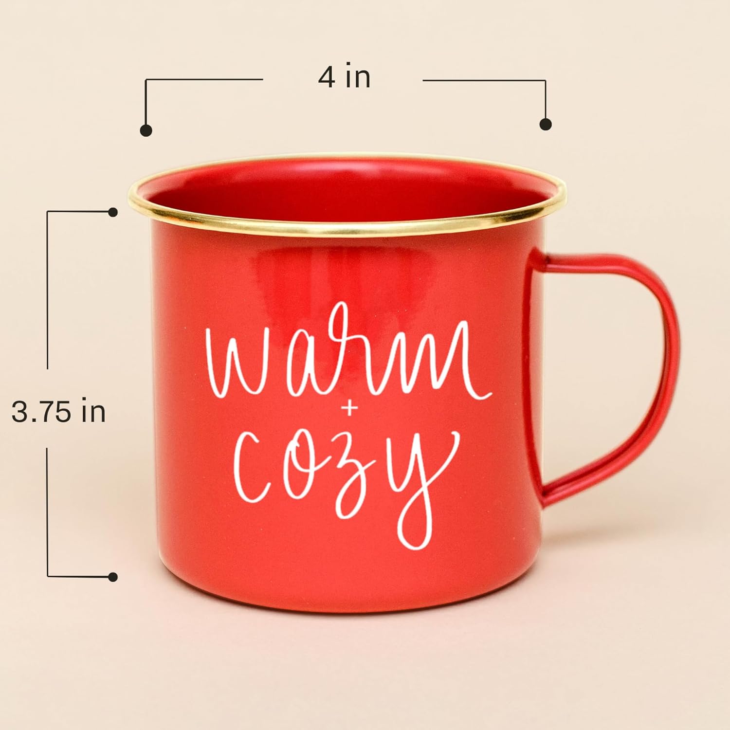 Sweet Water Decor  Taza de café navideña con frases, de acero galvanizado, 18fl oz (532.32 ml), taza de café festiva para mujeres, compañeros de