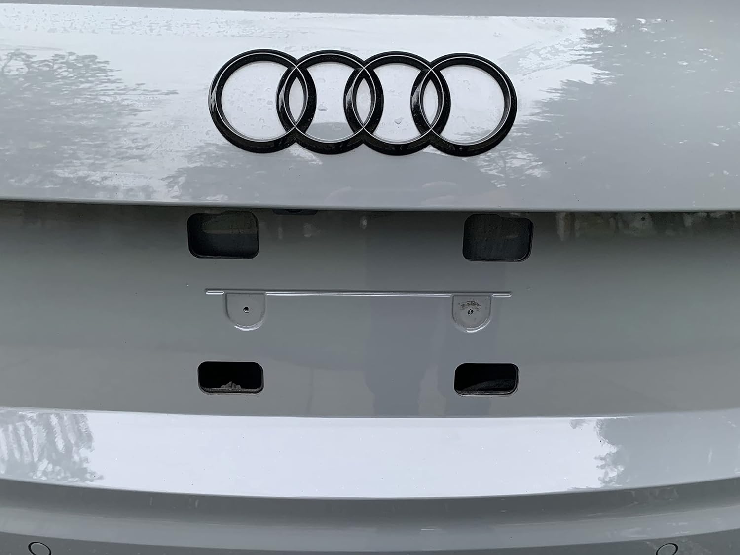 Soporte de placa de parachoques trasero para Audi TT RS 2014-2024, juego de soportes de placa con 6 tornillos únicos y kit de llave, kit de montaje