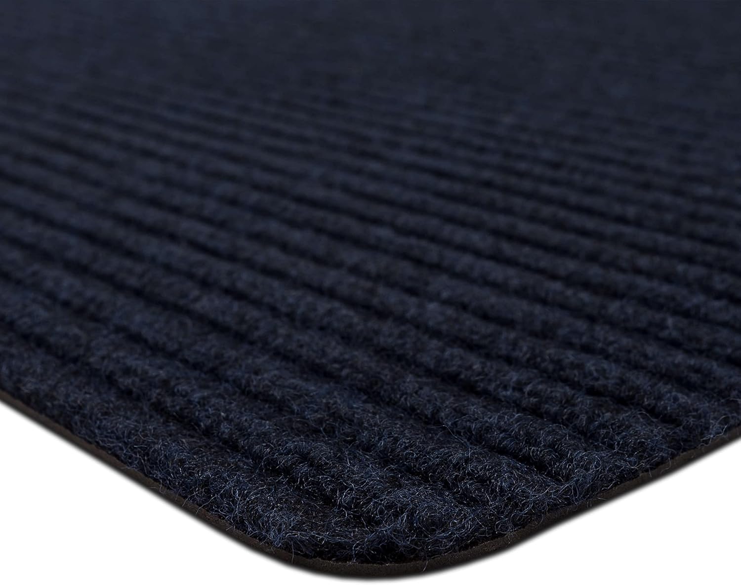 Mohawk Home Tapete utilitario azul marino sólido (2 x 3 pies), perfecto para garaje, entrada, porche y cuarto de servicio