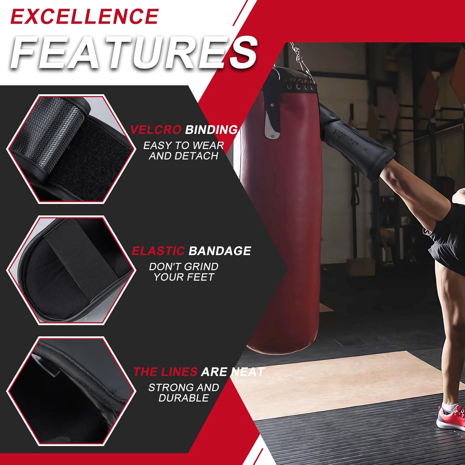Espinilleras Kickboxing Muay Thai,MMA artes marciales patadas equipo de entrenamiento de sparring,Boxeo Taekwondo Ideal Padding Low Sweat Shin