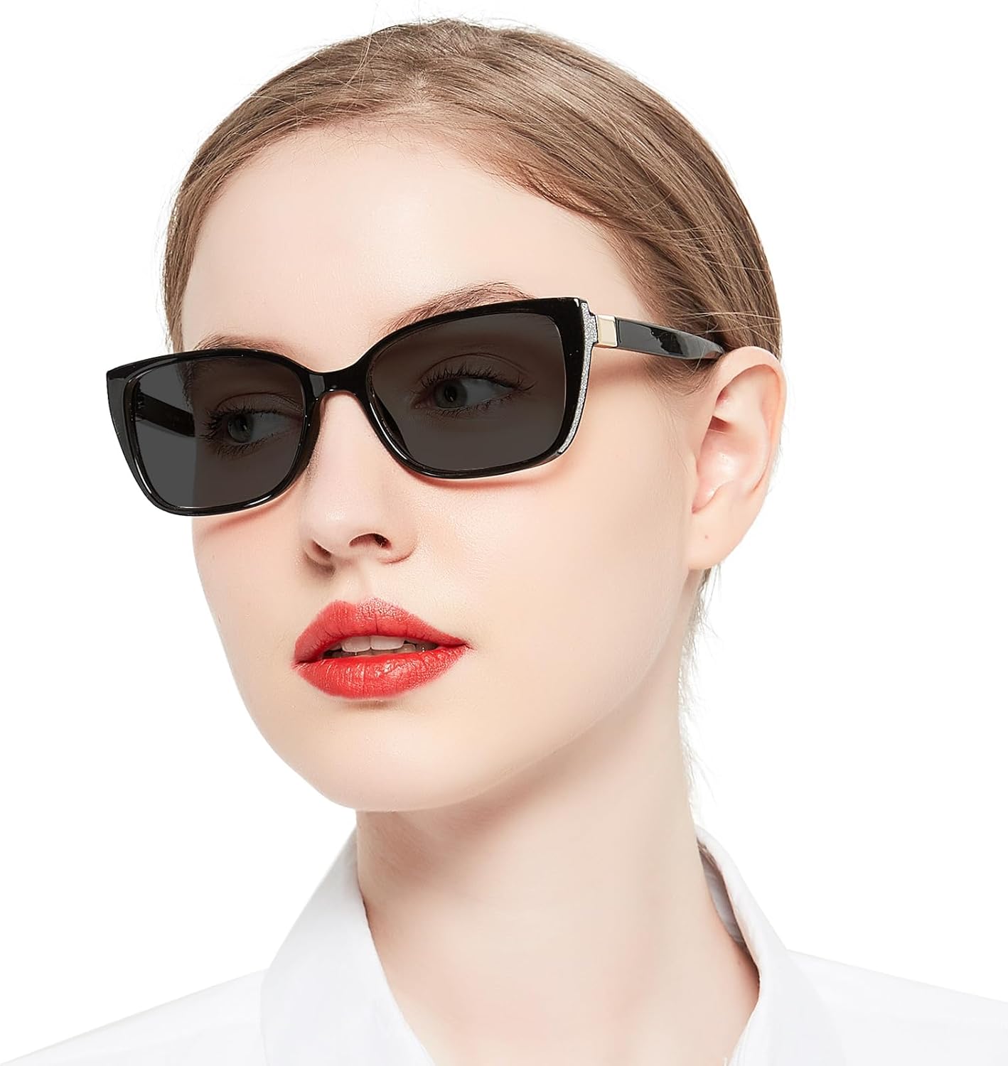 OCCI CHIARI Gafas de sol para lector para mujer 2.5, lentes de sol de lectura 1.0 1.25 1.5 1.75 2.0 2.25 2.5 2.75 3.0 3.5 (negro, 2.50)