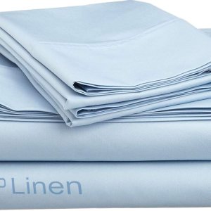 Sale Nuevo juego de sábanas de 4 piezas con patrón sólido de bolsillo profundo de 9 pulgadas, algodón egipcio de 800 hilos (Queen, azul claro) Sale Nuevo juego de sábanas de 4 piezas con patrón sólido de bolsillo profundo de 9 pulgadas, algodón egipcio de 800 hilos (Queen, azul claro)