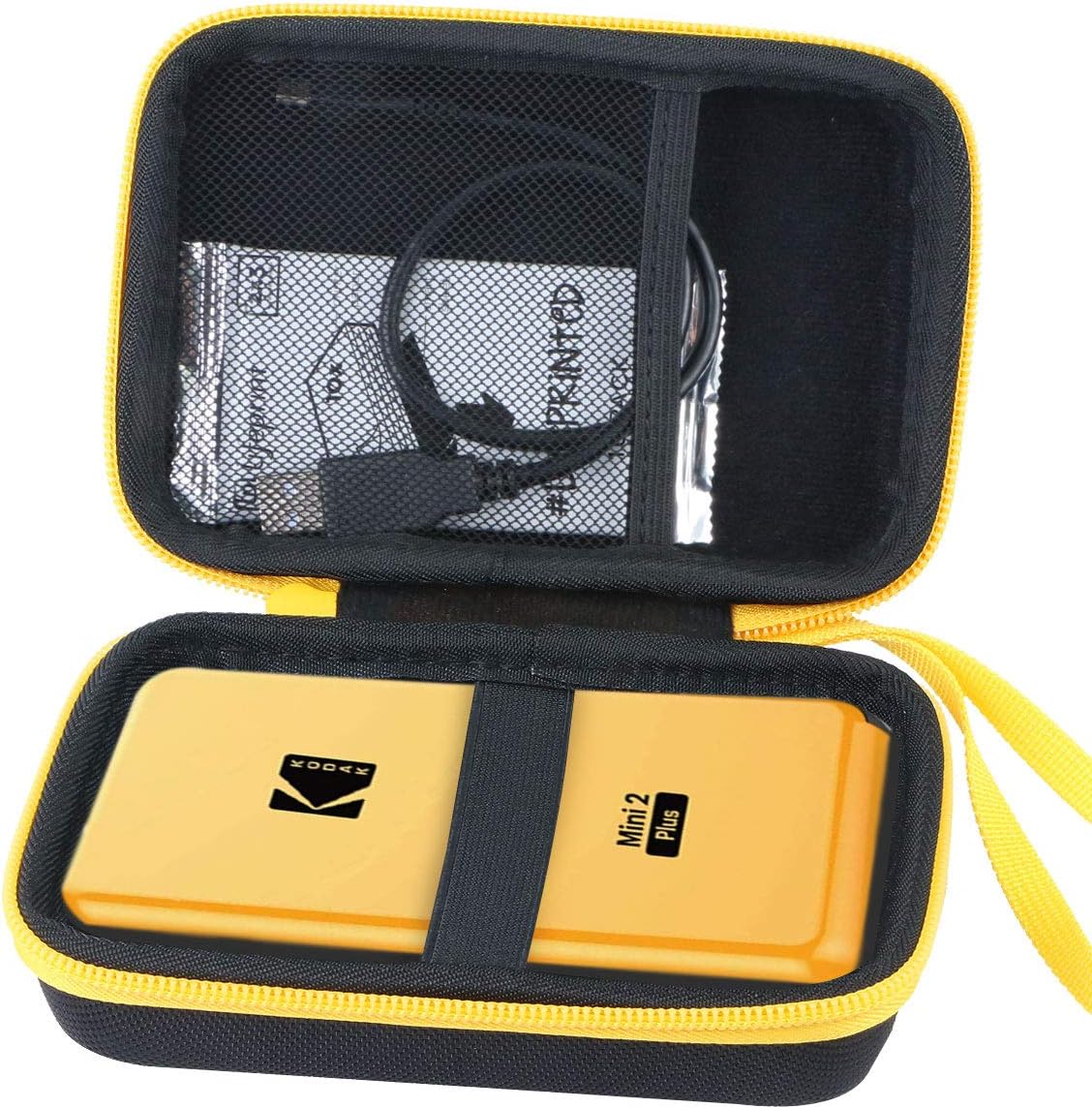 Aenllosi Estuche rígido de repuesto para impresora fotográfica Kodak Mini Shot 2 RetroMini 2 SquareNueva Mini 2 Plus (Shot 2, negro)