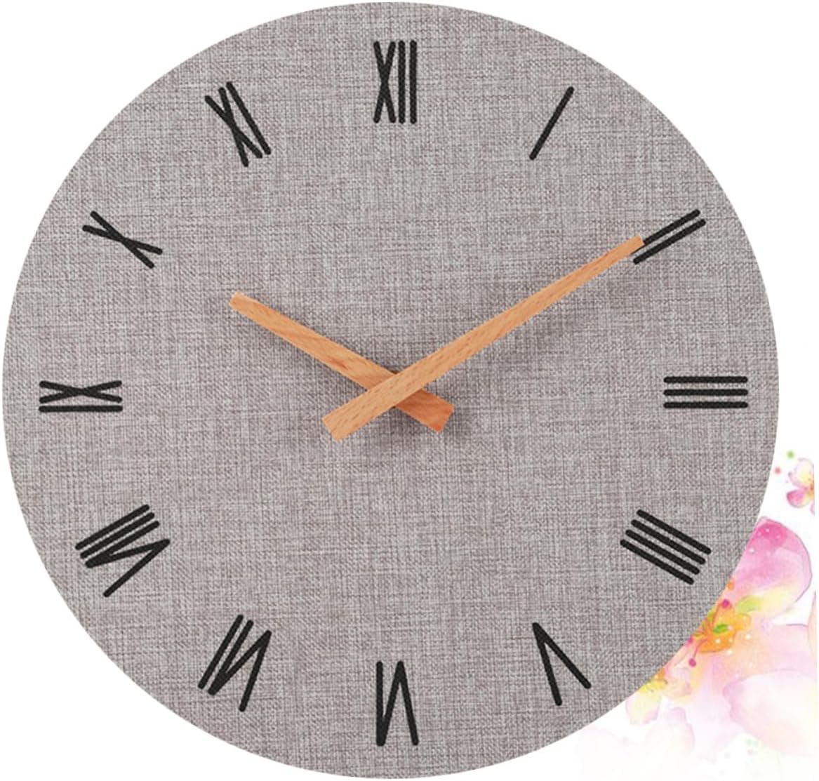 Garneck 2 pcs 12 Wall Clock Digital Vintage Wall Clock Retro Wall Clock Wall Clocks Digital Roman Numeral Wall Clock Decorative Wall Clock reloj de