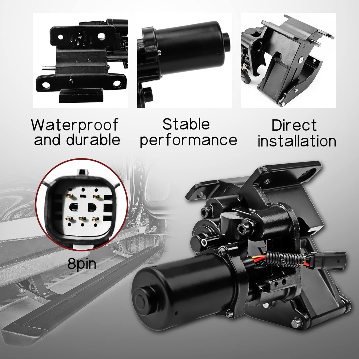 Motor de estribo eléctrico con soporte para Ford F150 2015-2020 Delantero derecho del lado del pasajero sustituye a FL3Z16A506B, FL3Z-16A506-B