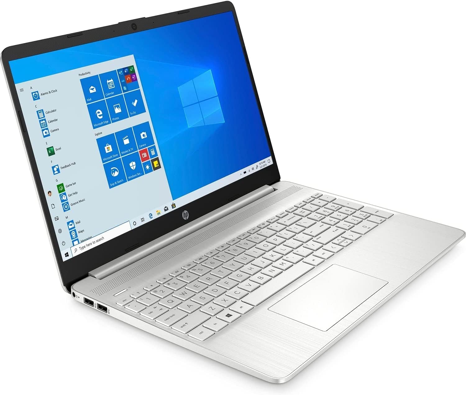 HP Laptop 15-dy2031nr 15.6 pulgadas pantalla táctil HD, Intel Core i3-1115G4 8GB RAM 256GB SSD disco duro tradicional con doble altavoz USB HDMI