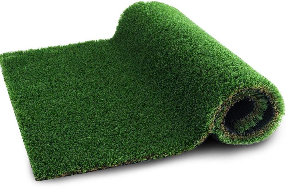 Alfombra de césped artificial para césped artificial de 1 x 1 pies, 1.57 pulgadas, para interior y exterior, jardín, césped, paisaje, césped