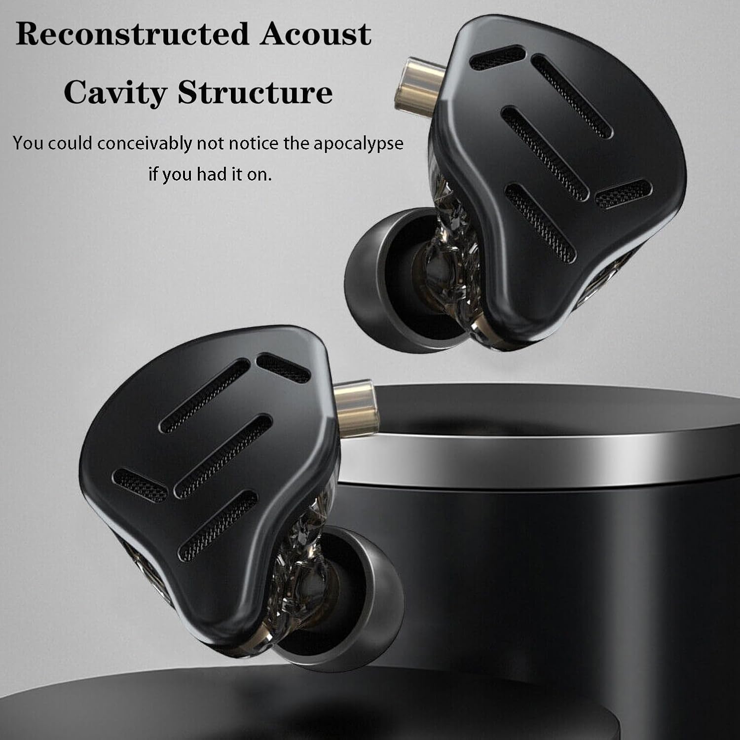 KZ Zax – Auriculares intrauditivos híbridos 7BA+1DD para 16 controladores, cancelación de ruido de alta fidelidad, carcasa de aleación de zinc con