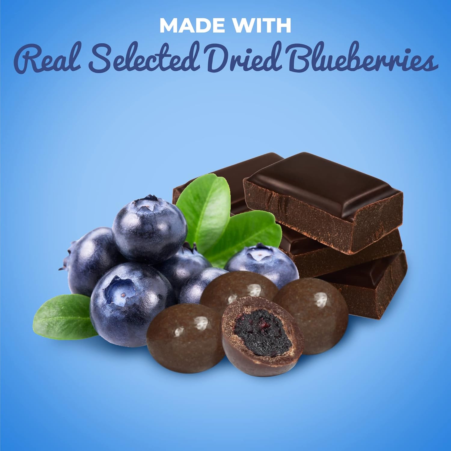 Arándanos gourmet de chocolate oscuro de It’s Delish, 3 libras a granel  Fruta cubierta de chocolate negro con arándanos secos reales  Snack Kosher