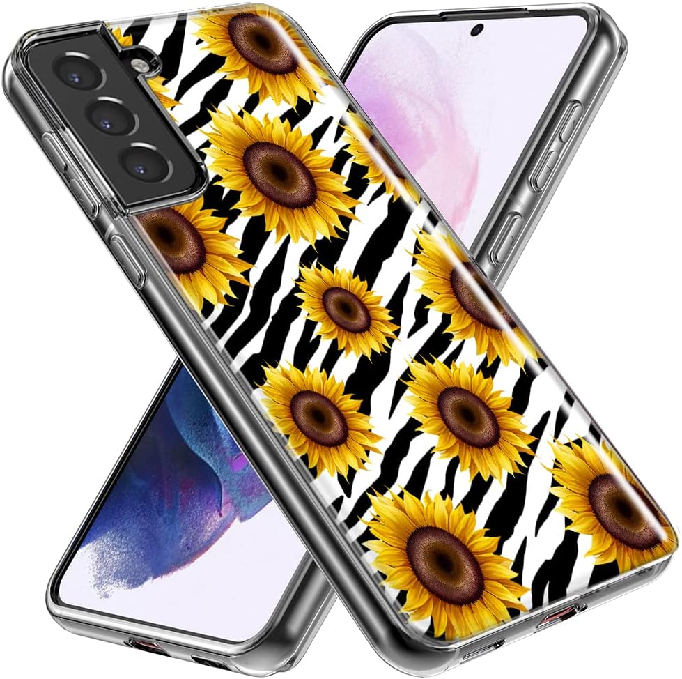 MUNDAZE – for Samsung Galaxy Note 20 Ultra White Zebra Sunflowers Polkadots Case Slim Hybrid Shockproof Hard Shell Soft TPU Heavy Duty Protective
