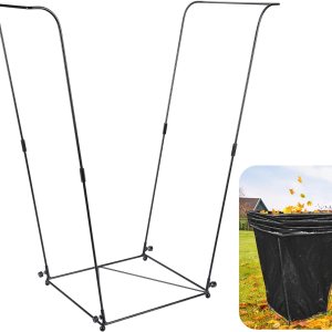LFUTARI 1 soporte de metal para bolsas de basura, marco para bolsas de basura con capacidad para bolsas de plástico de 30 a 45 galones, soporte LFUTARI 1 soporte de metal para bolsas de basura, marco para bolsas de basura con capacidad para bolsas de plástico de 30 a 45 galones, soporte