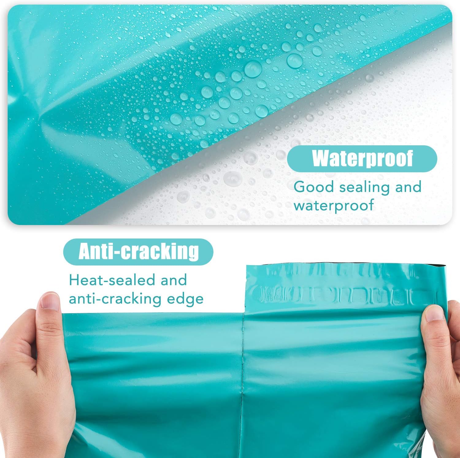 Metronic Sobres de polietileno de 12 x 15.5 pulgadas, paquete de 100 bolsas de envío, bolsas de correo adhesivas fuertes, impermeables y a prueba de