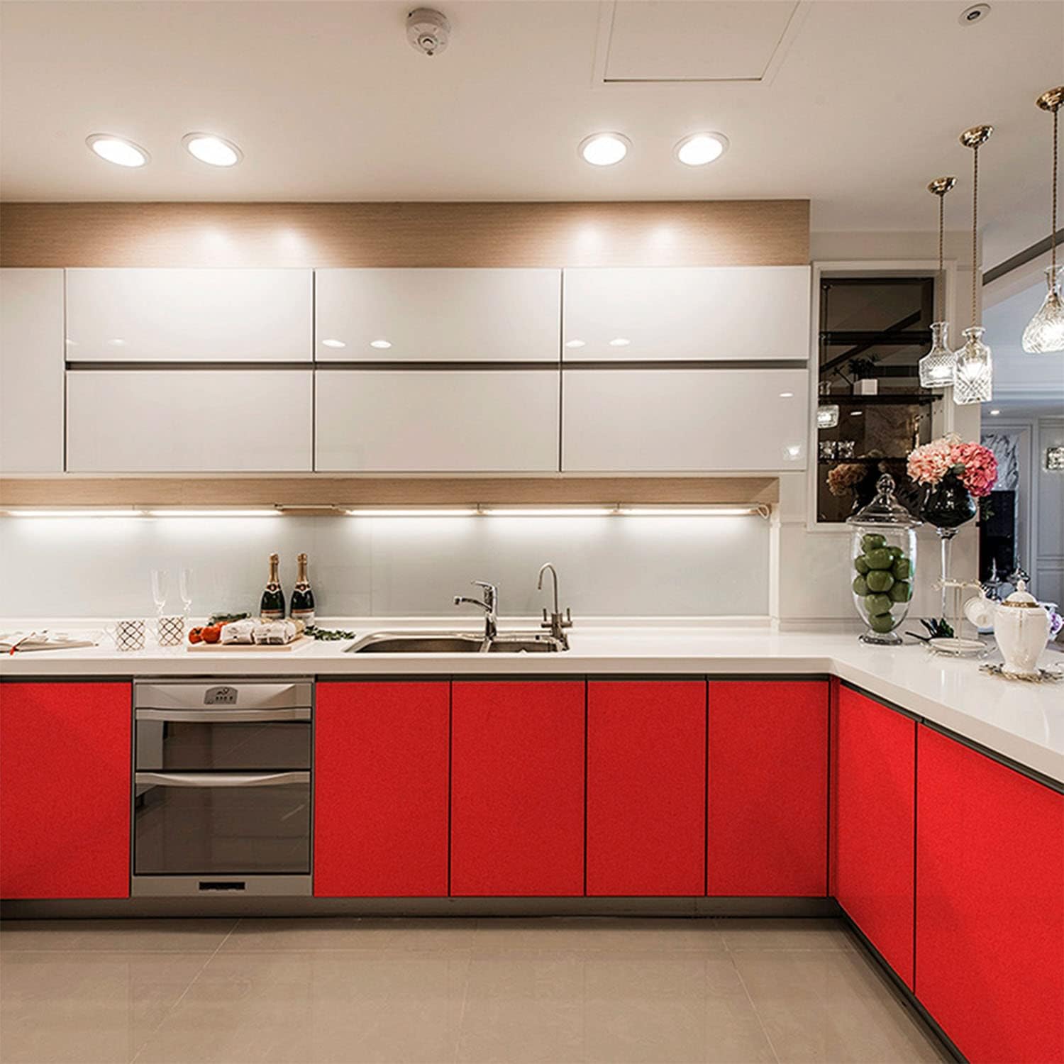 Papel de contacto con purpurina para encimera, impermeable, fácil de limpiar, autoadhesivo para armarios de cocina, armario, muebles decorativos