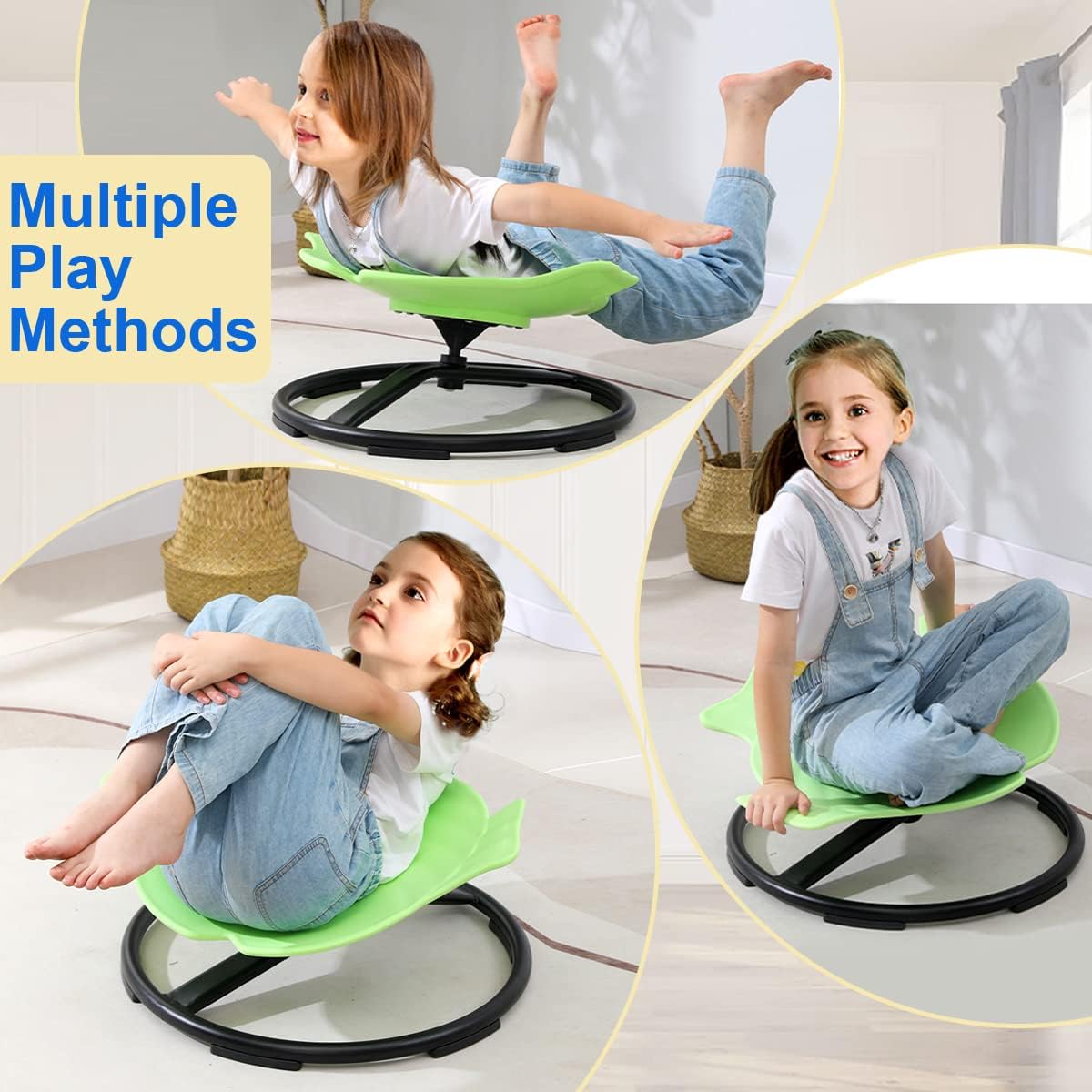 Silla giratoria para niños, silla de juguetes sensoriales para niños, silla giratoria, silla tambaleante, juguetes de equilibrio para niños, equipo